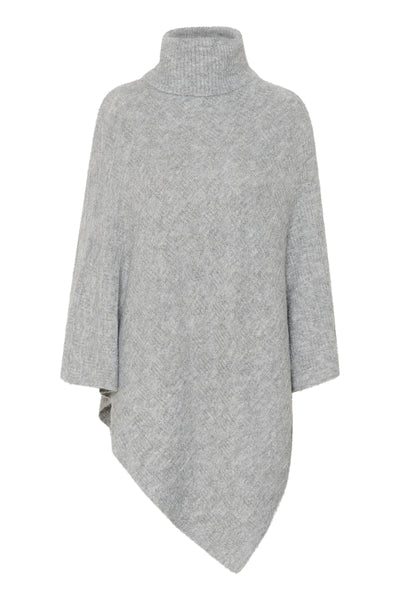 KAlouie Poncho Grey Melange - 10509849 Thumbnail