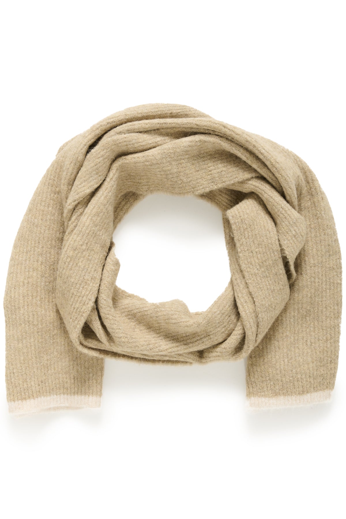 KAsuli Scarf SandMelange/Chalk Stripe - 10509855