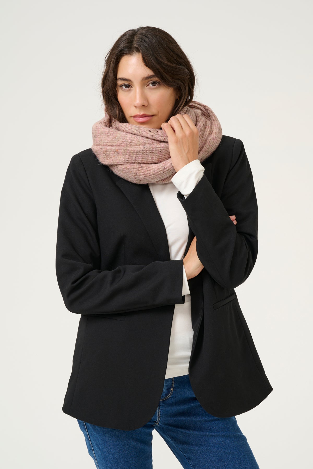 KAfika Scarf Ash Rose Melange - 10509863