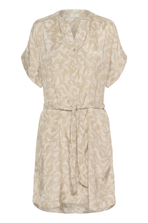 KAbarton Shirt Dress Feather Gray/Chalk Lace Print - 10509919