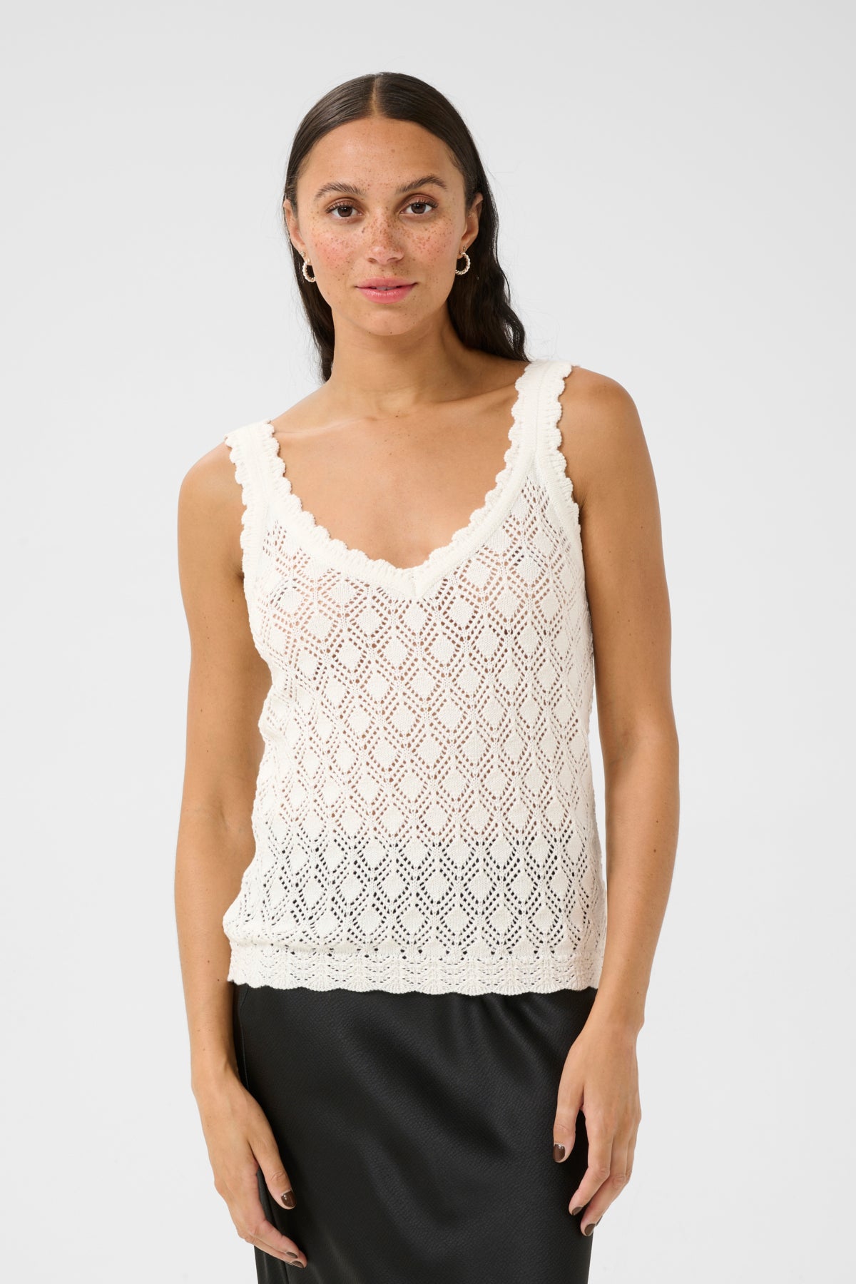 KAjona Knitted Top Chalk - 10509945