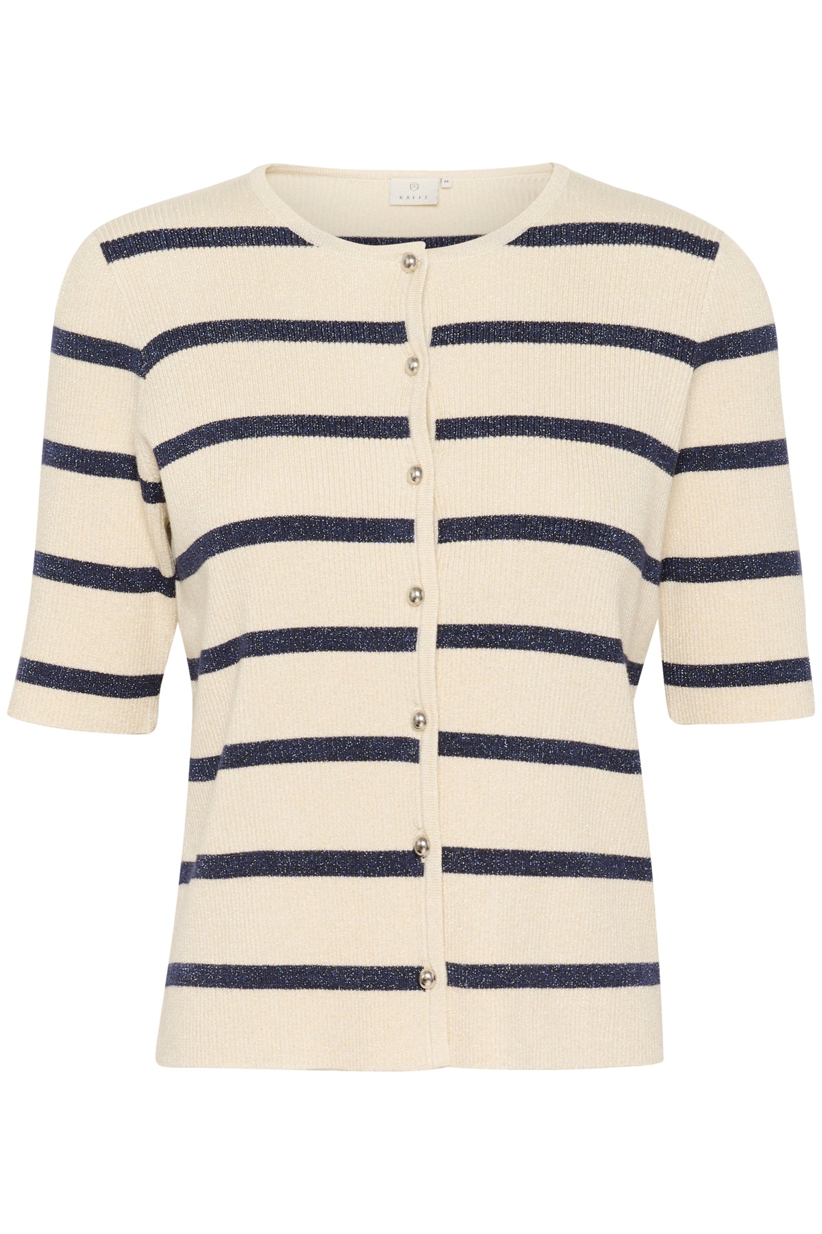 KAmorita Cardigan Silver white/ Blue stripe - 10509948