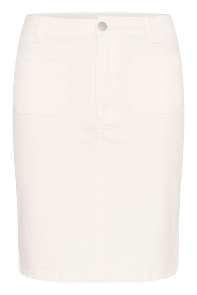 KAkarla Twill Skirt Chalk - 10509963 Thumbnail