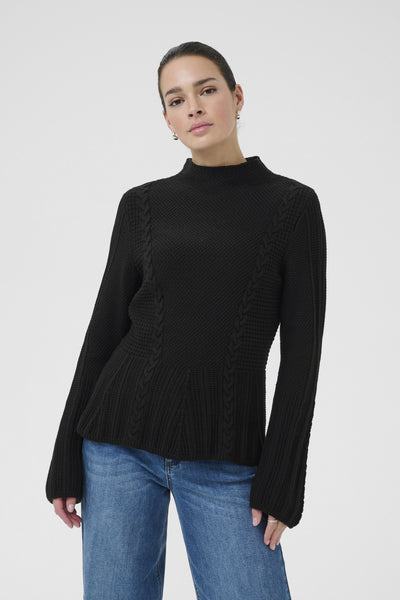 KAdolria Knit Pullover Black deep - 10510096 Thumbnail