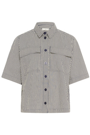KAnaya striped shirt Midnight/White Stripe
