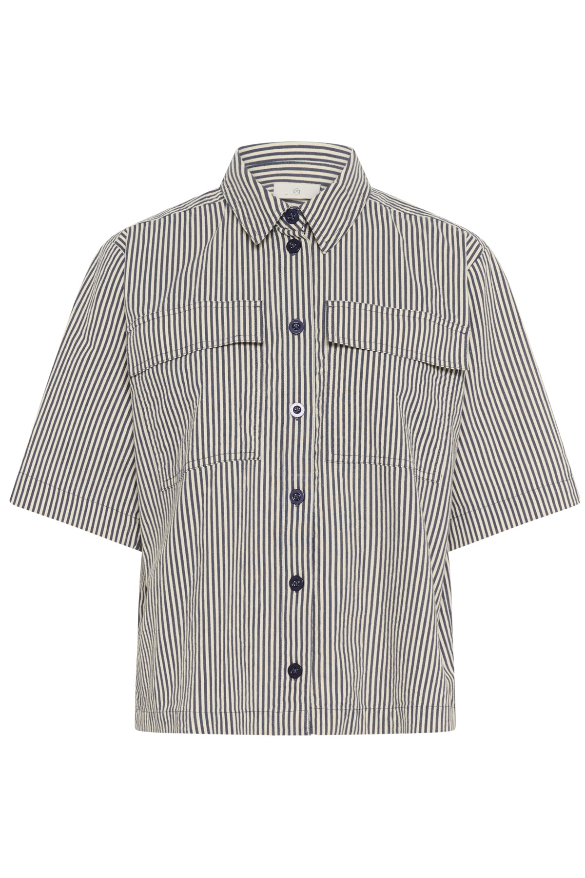 KAnaya striped shirt Midnight/White Stripe