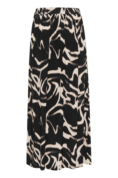 KAmartha Skirt Black/Nature Organic Lines - 10510111 Thumbnail
