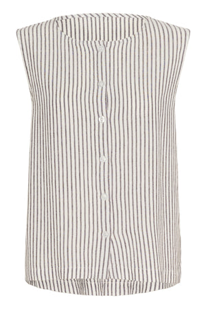 KAmilia Reversable Top Chalk/Fudge Stripe - 10510158