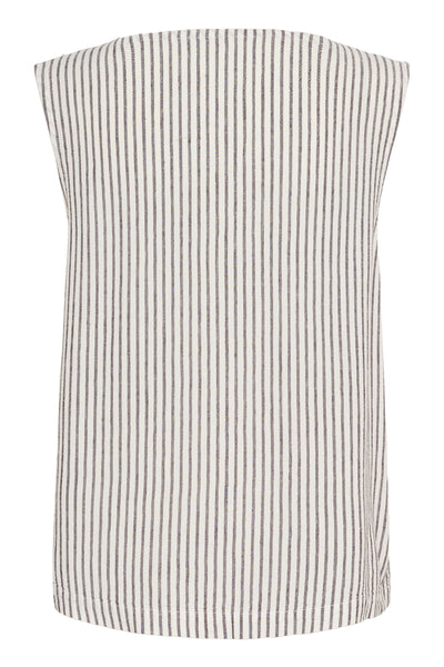 KAmilia Reversable Top Chalk/Fudge Stripe - 10510158 Thumbnail