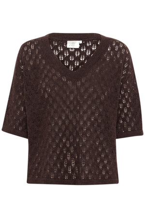 KAlourine V-Neck Pullover Fudge Melange - 10510171