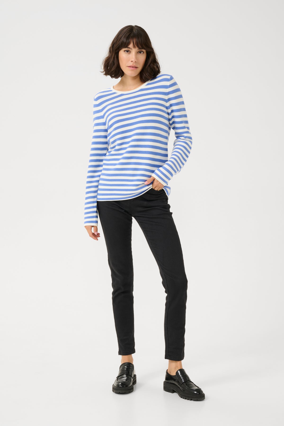 KAlinka Pullover Blue/Chalk Stripe