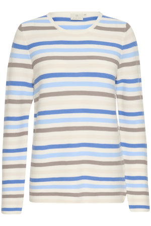 KAlinka Pullover Blue/Nature/Chalk Stripe