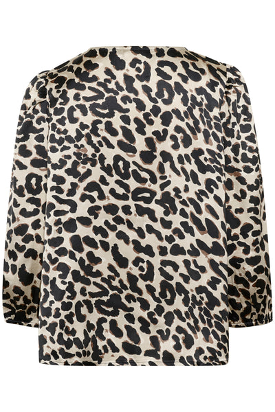 KAmagda Blouse Brown Leopard Thumbnail