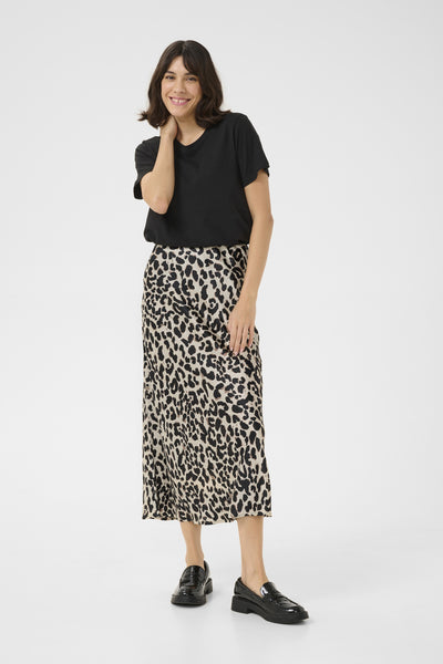 KAjune Skirt Brown Leopard Thumbnail