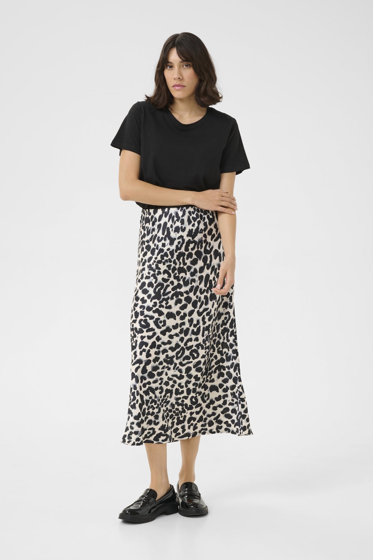 KAjune Skirt Grey leopard