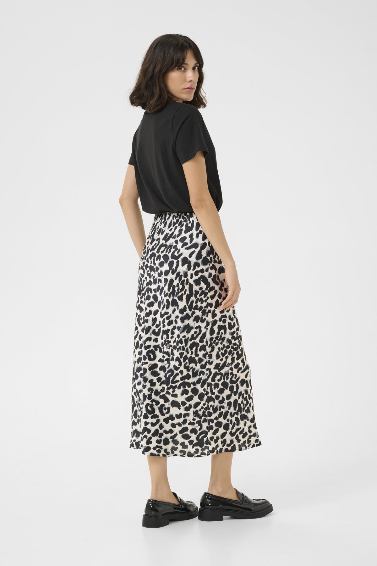 KAjune Skirt Grey leopard