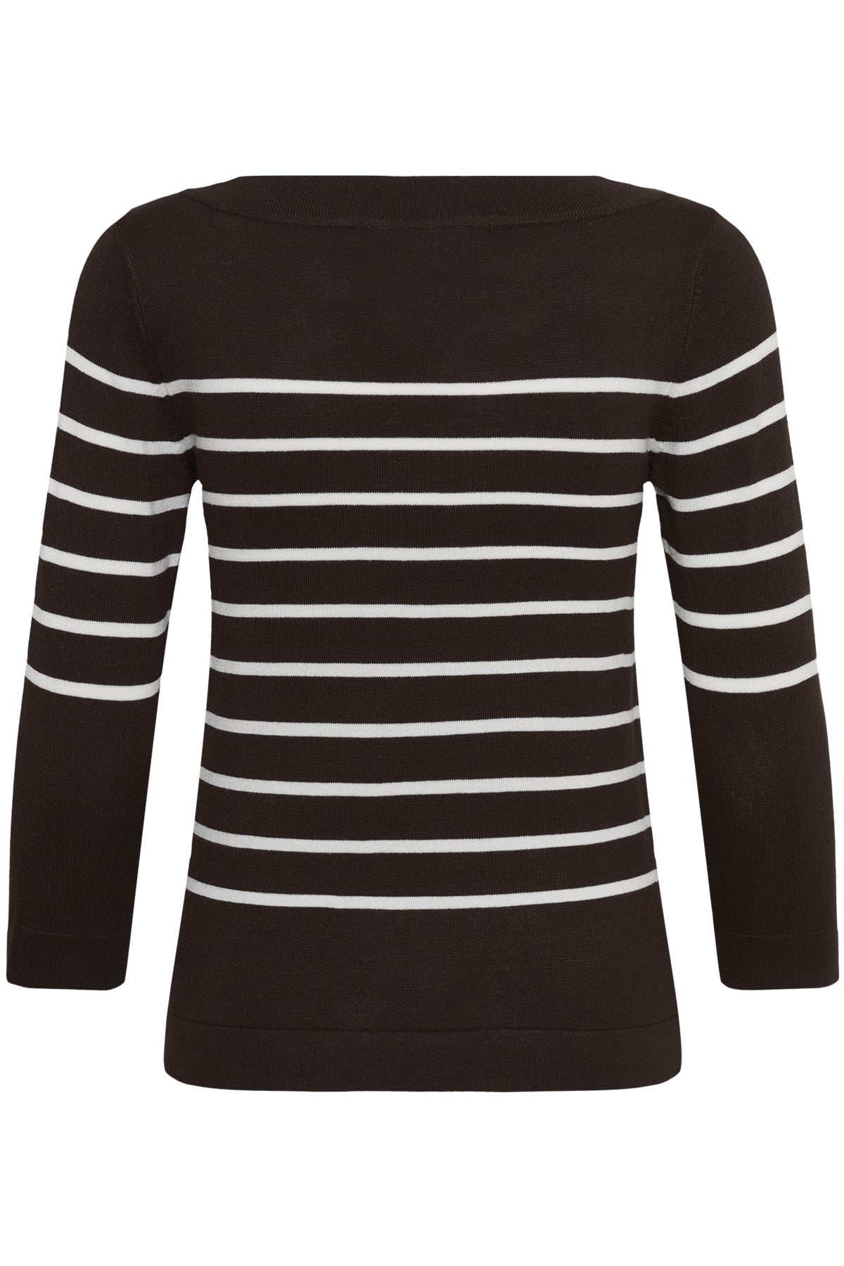 KAlizza boatneck pullover Coffee Bean / Chalk Stripe - 1 - 10510195