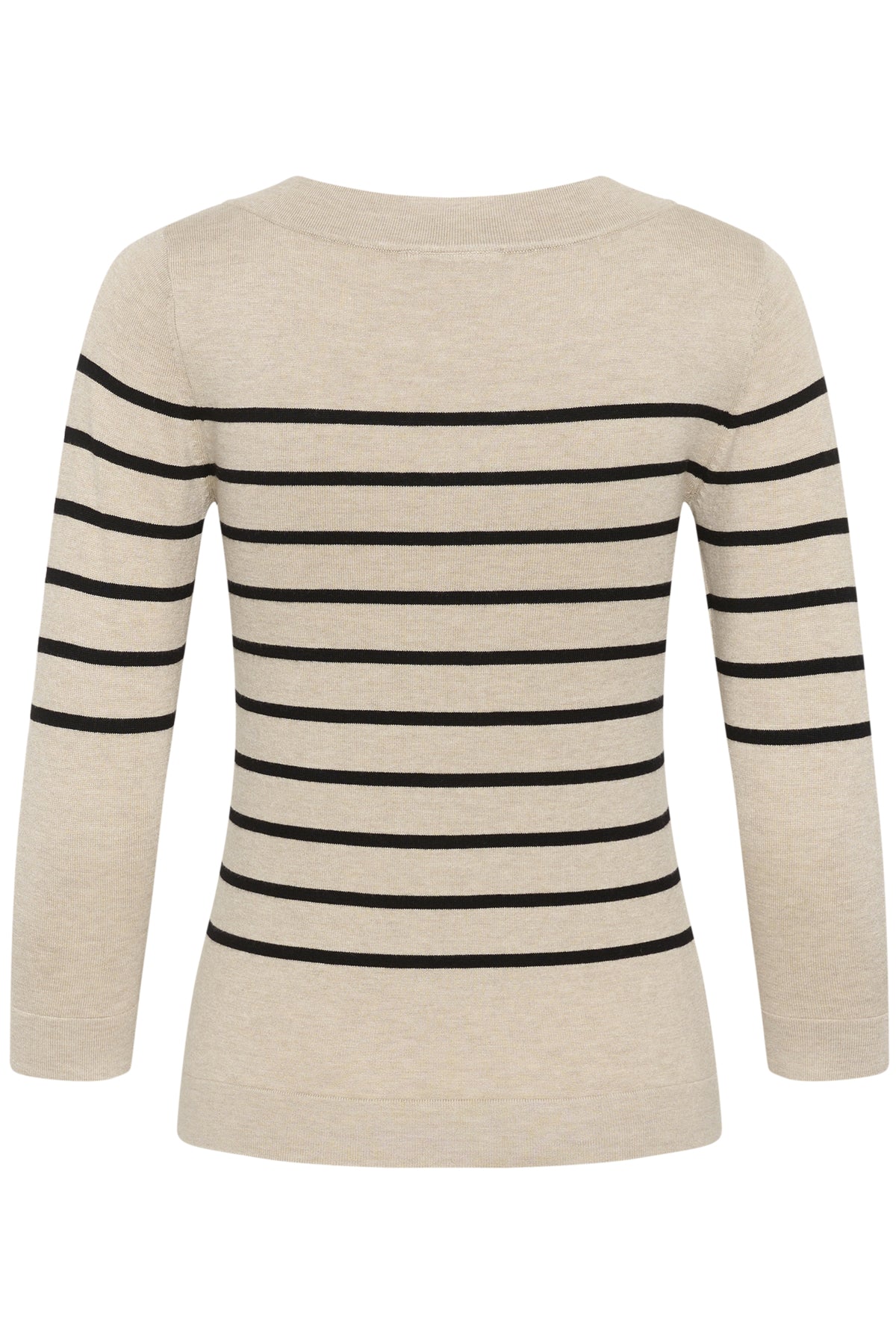 KAlizza boatneck pullover Feather gray melange/black - 1 - 10510195