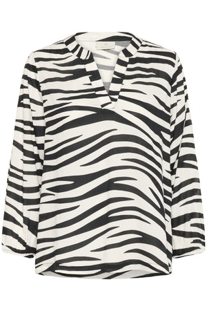KAjanne Blouse Chalk/Black Animal
