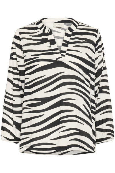 KAjanne Blouse Chalk/Black Animal Thumbnail