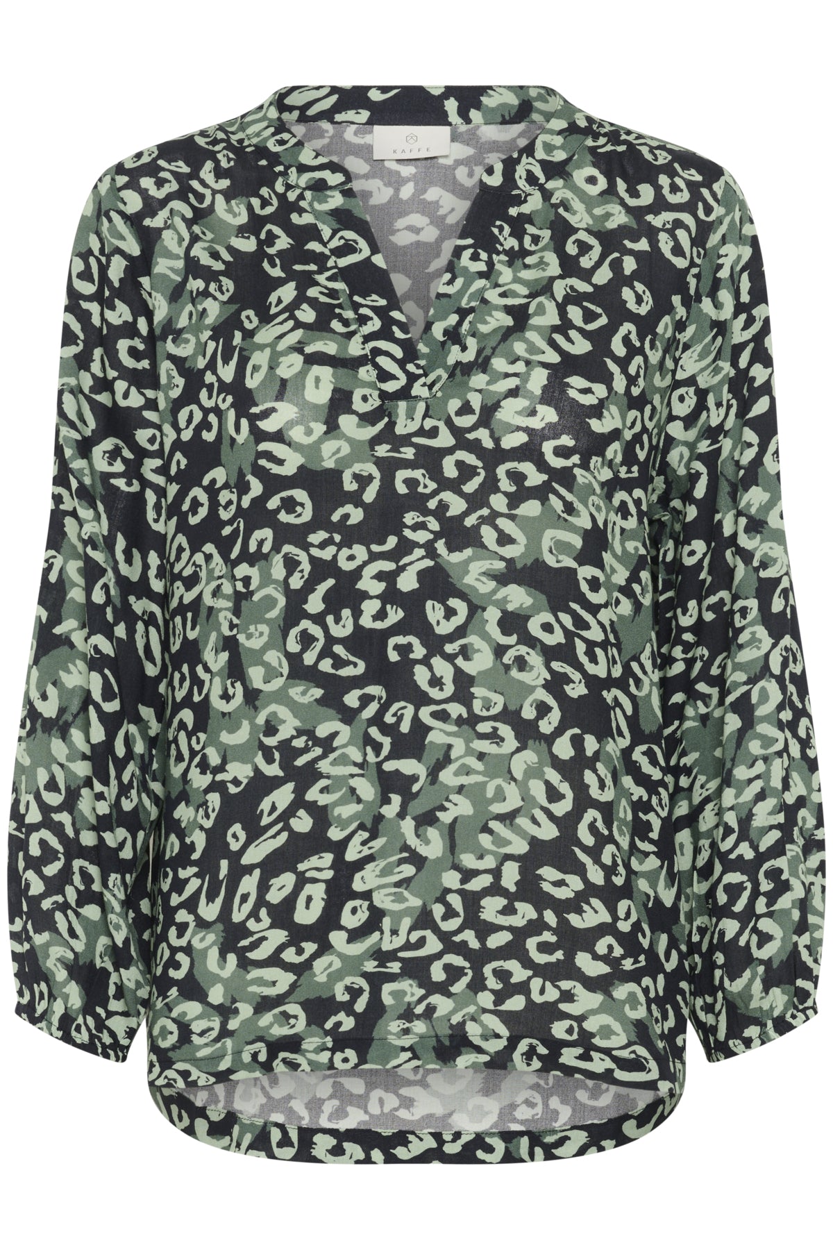 KAjanne Blouse Green leopard