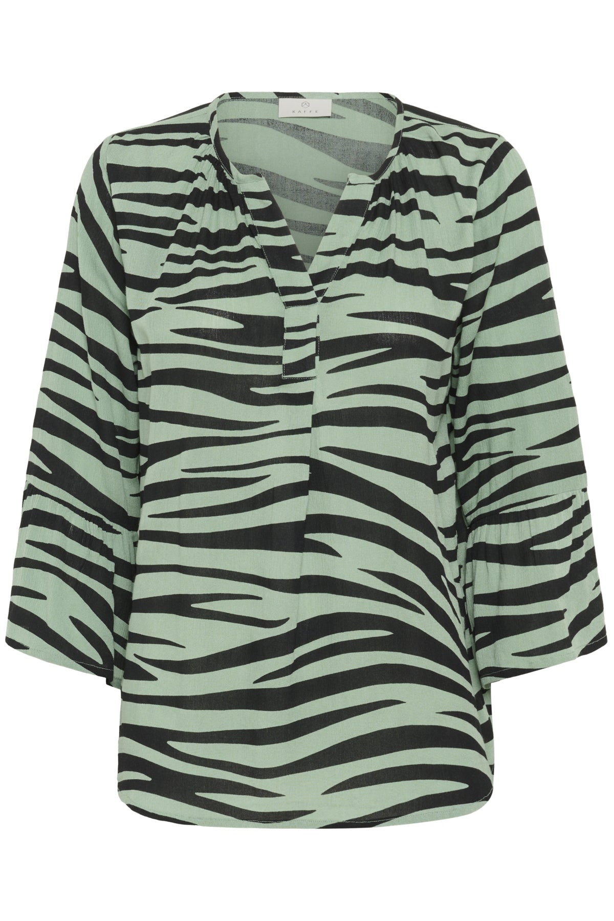 KAjanne Blouse Green/Black Animal