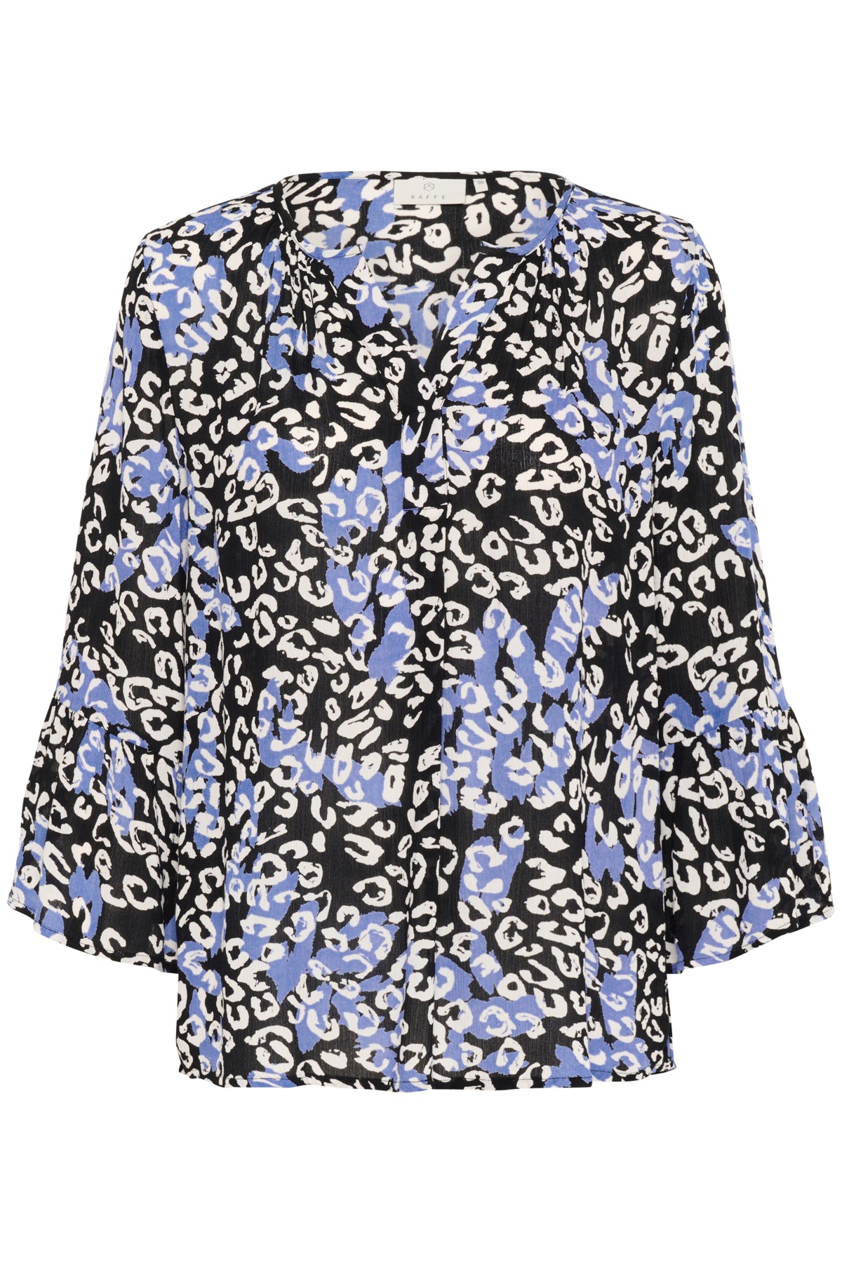KAlea Blouse Blue Leopard