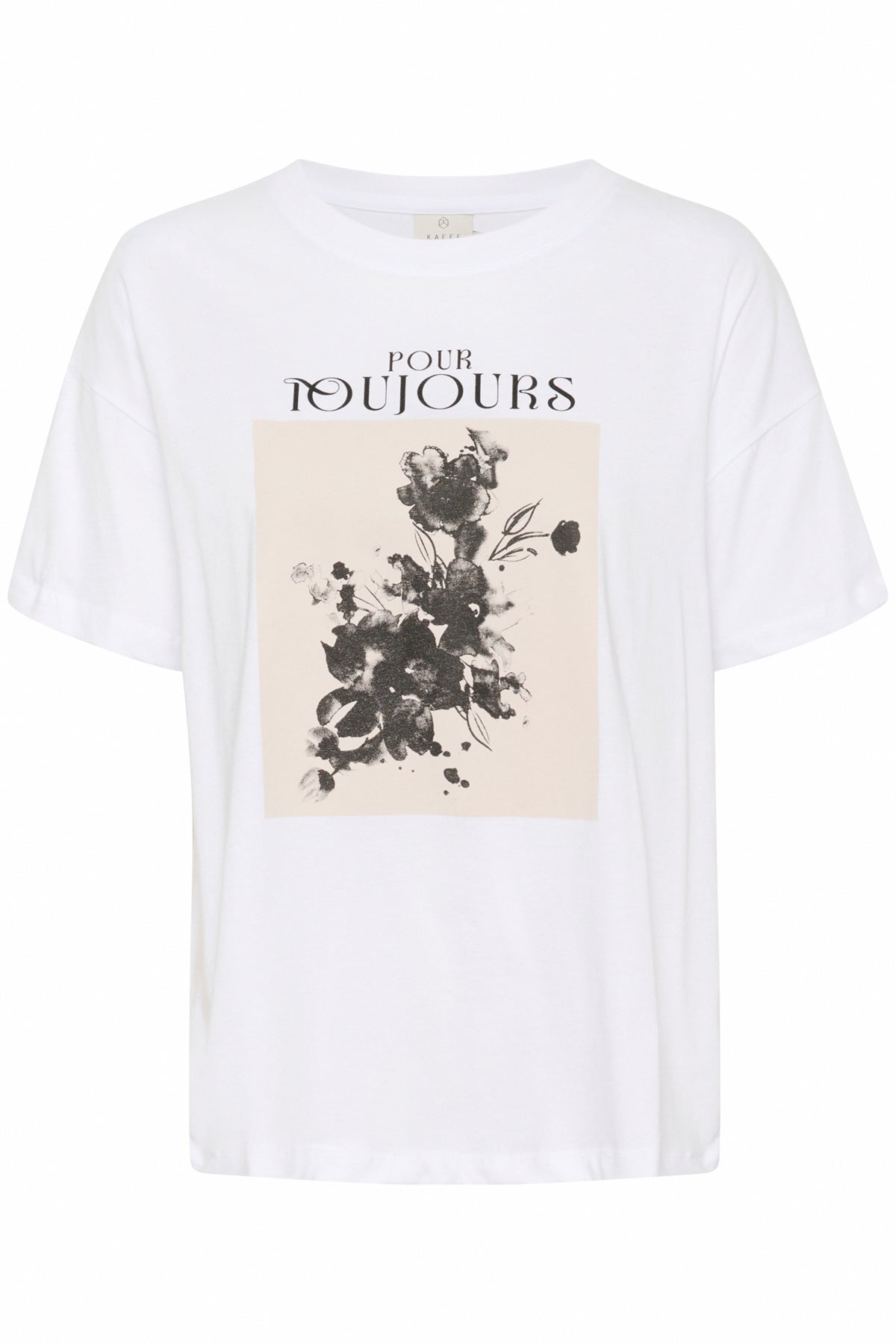 KAvivie T-Shirt Optical White/Flower Square - 10510215