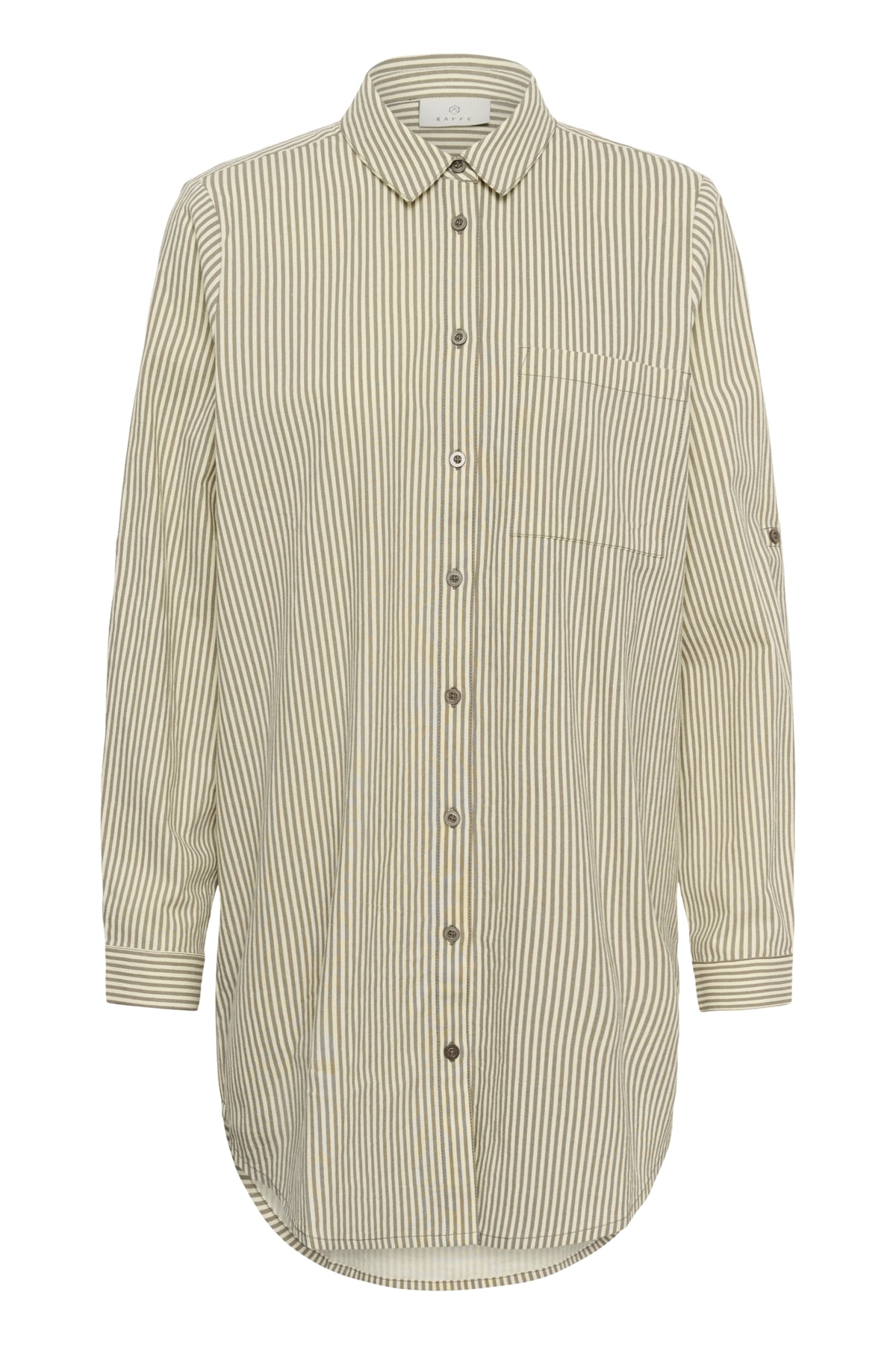 KAnaya Striped Shirt Tunic Brindle / Turtledove Stripe