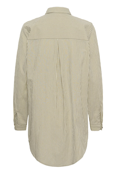 KAnaya Striped Shirt Tunic Brindle / Turtledove Stripe Thumbnail