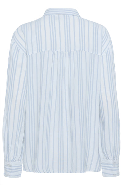 KAmilia Shirt Chalk/Soft Chambray Stripe - 10510255 Thumbnail