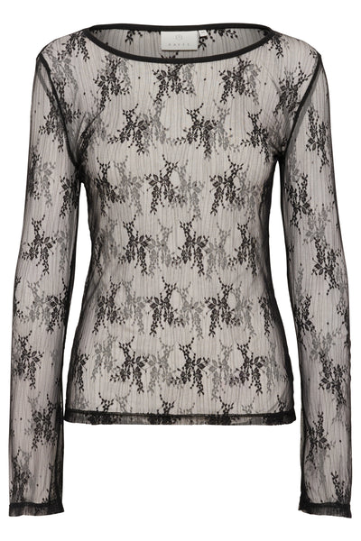 KApenelope Lace T-Shirt Black Deep - 100121 - 10510293 Thumbnail