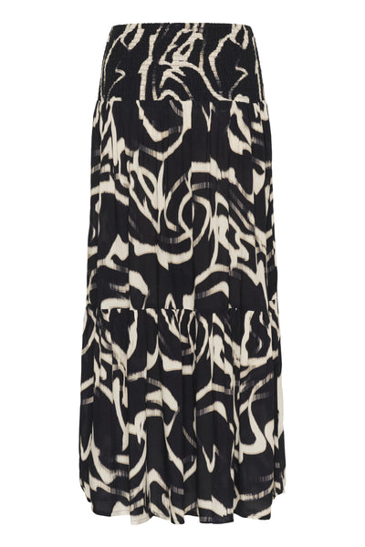 KAbeathe Skirt Black/Nature Organic Lines - 10510316 Thumbnail