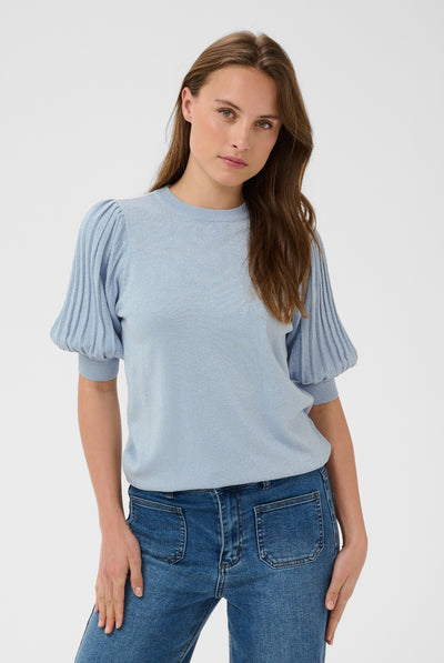 KAregina Pleat Pullover Blue Fog - 154008 - 10510339 Thumbnail