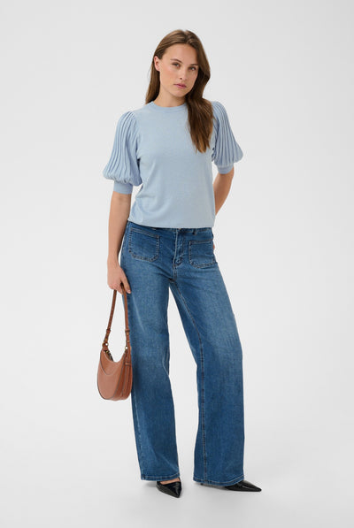 KAregina Pleat Pullover Blue Fog - 154008 - 10510339 Thumbnail