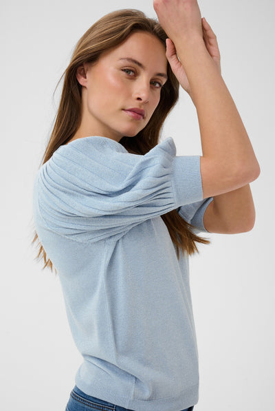 KAregina Pleat Pullover Blue Fog - 154008 - 10510339 Thumbnail