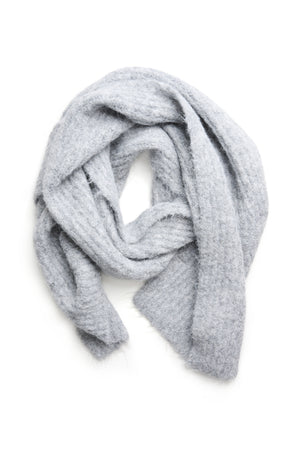 KAhenry Knitted Scarf Grey Melange - 10510406