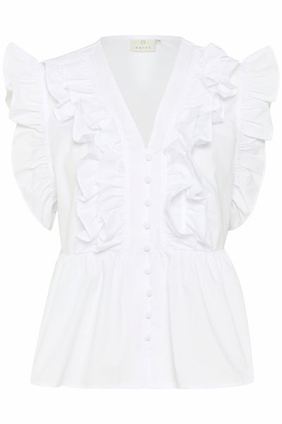 KAgerid Flounce Top Optical White - 10510444 Thumbnail