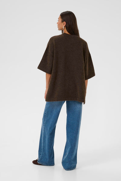 KAniel Pullover Chocolate Brown Melange - 10510479 Thumbnail
