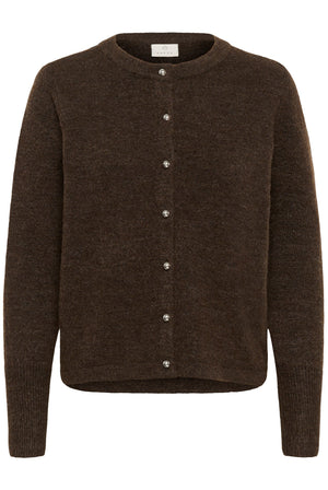 KAniel Knit Cardigan Chocolate Brown Melange