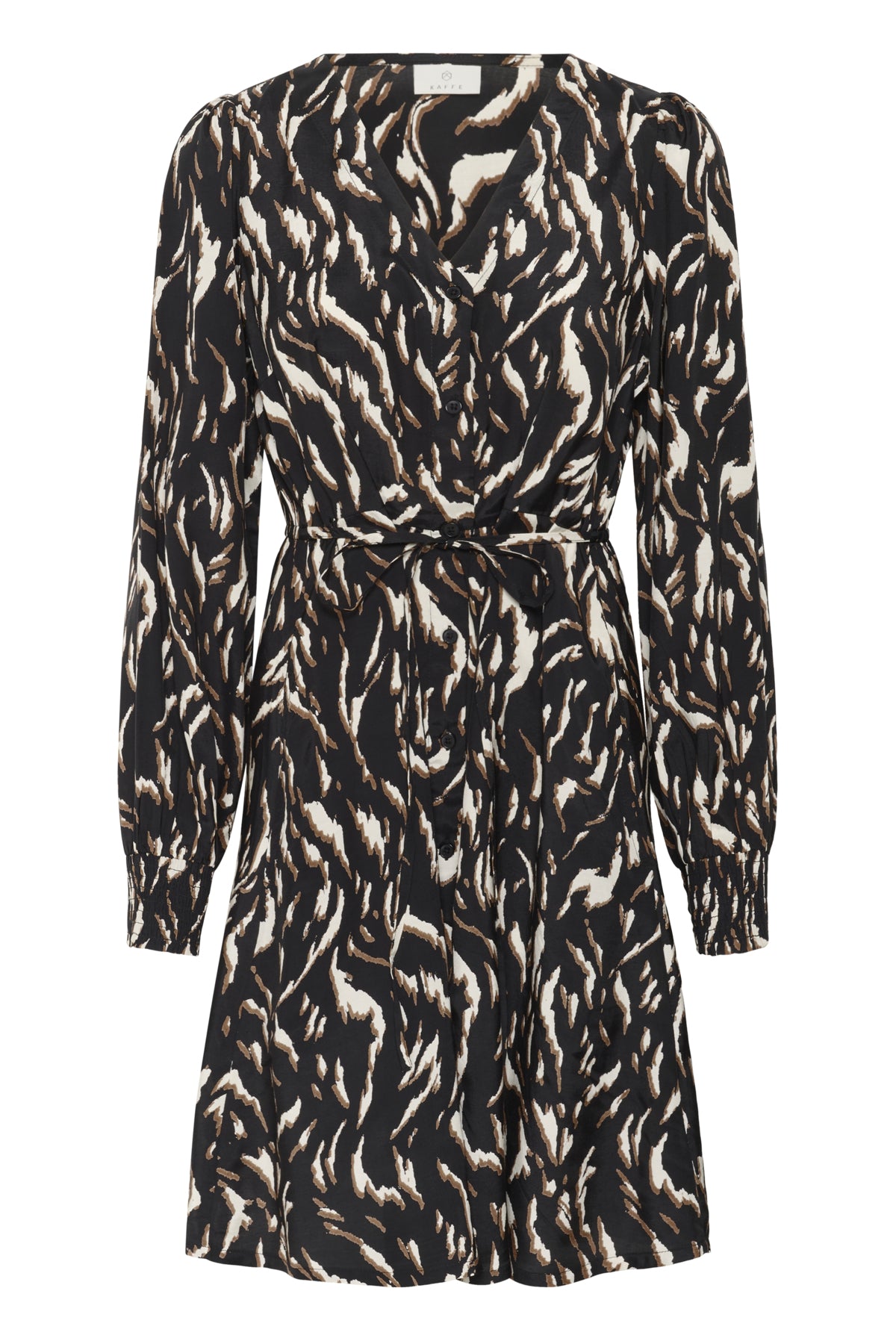 KAmille Dress Black/Brown Graphic Animal - 10510520