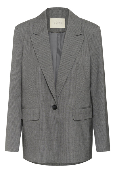 KAellie Blazer Grey Melange / Chalk Stripe - 10510549 Thumbnail