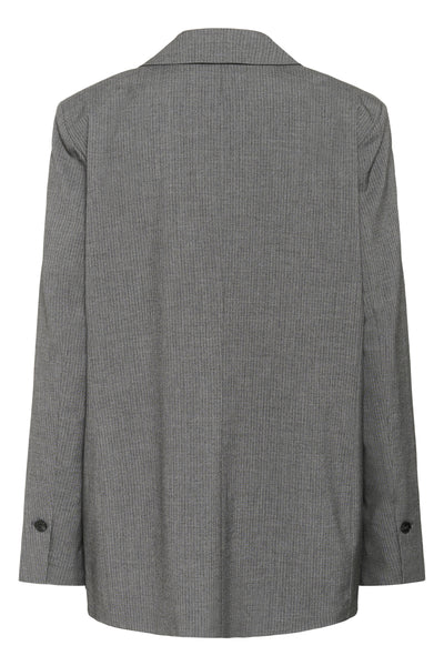 KAellie Blazer Grey Melange / Chalk Stripe - 10510549 Thumbnail