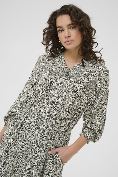 KAmiriam Dress Black Oyster/Turtledove Animal - 10510550 Thumbnail