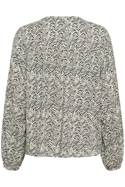 KAmiriam Blouse Black Oyster/Turtledove Animal - 10510551 Thumbnail