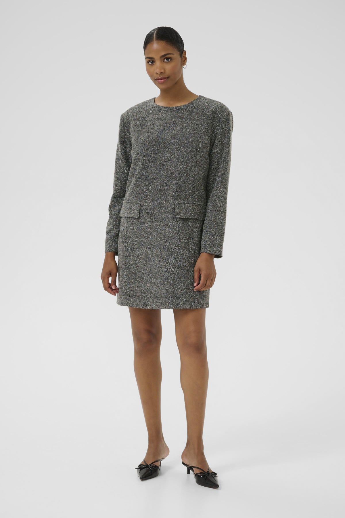 KAalba Dress Black Melange - 10510575