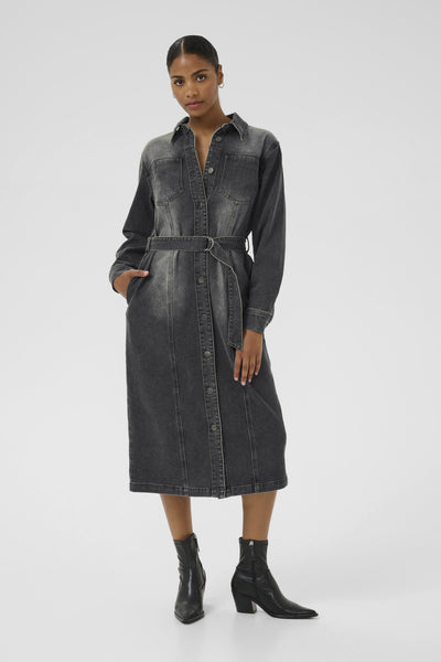 KAabby Denim Dress Medium Grey Denim - 10510583 Thumbnail