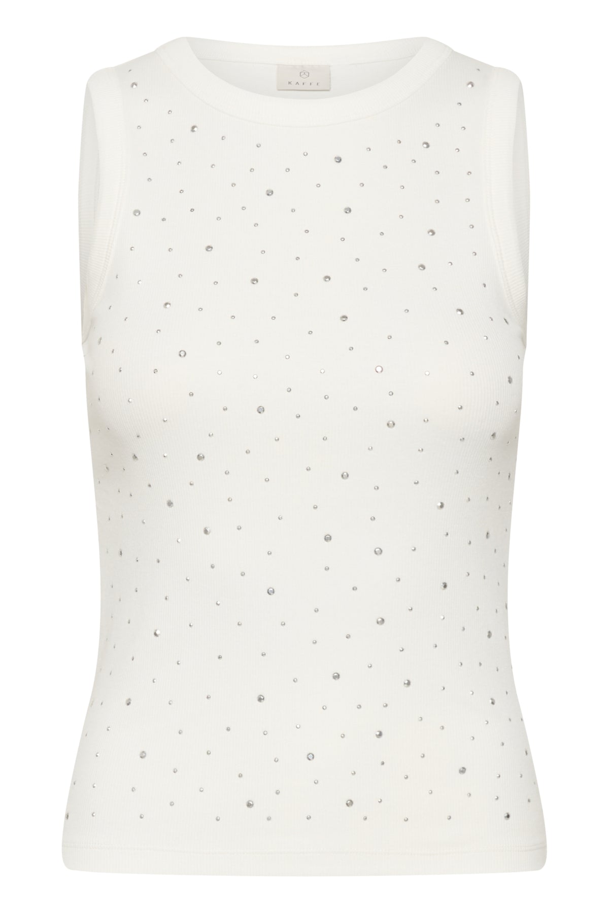 KAcarna Rhinestone Top 10510590 Chalk