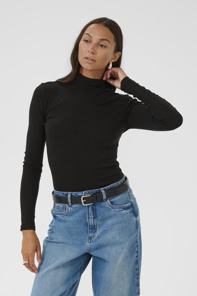 KAiben Roll neck T-Shirt Black deep - 10510612 Thumbnail