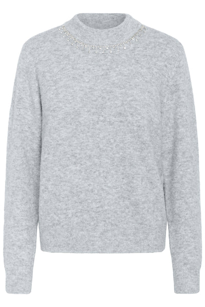 KAroxy Pullover Light Grey Melange - 10510623 Thumbnail